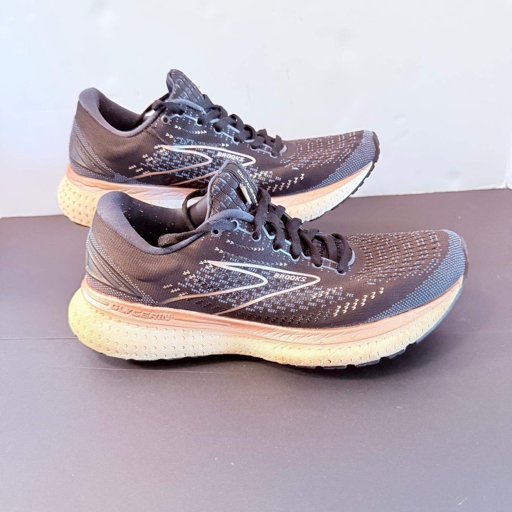 Brooks Glycerin 19‎ Womens Running Shoes Black Rose Gold 1203431B074 Size 8.5